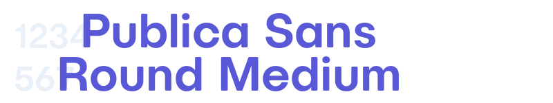 Publica Sans Round Medium-related font