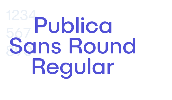 Publica Sans Round Regular font download