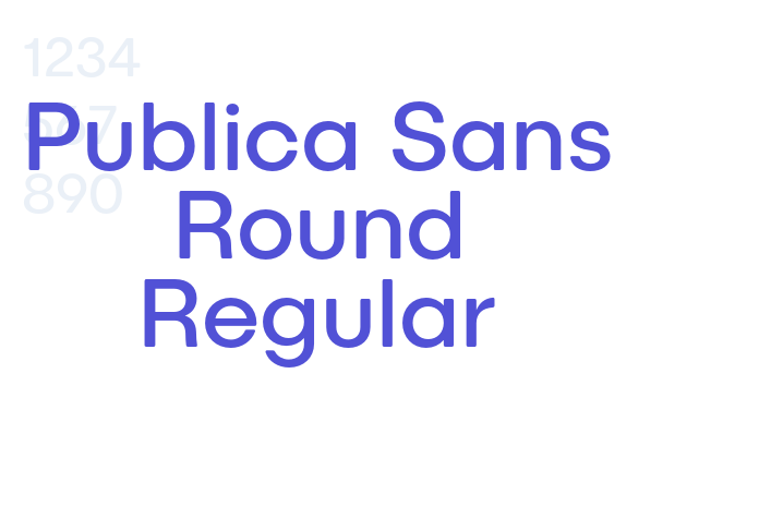 Publica Sans Round Regular font download