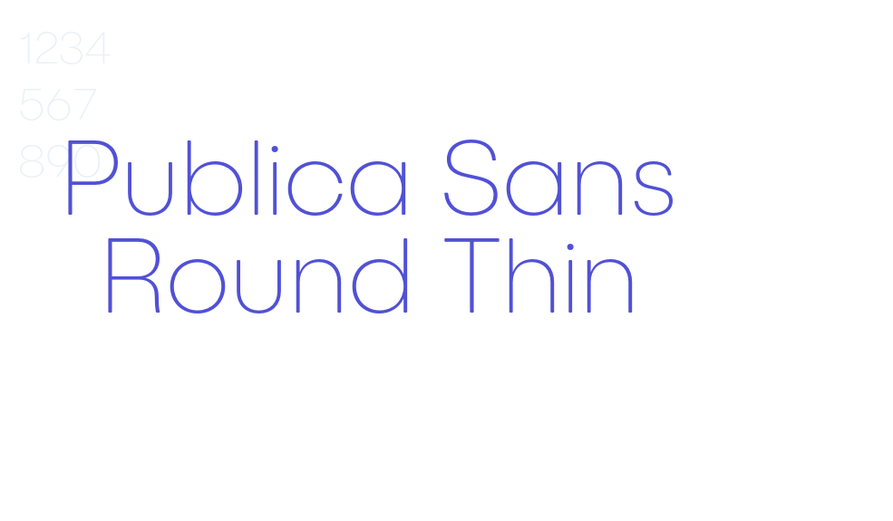 Publica Sans Round Thin-font-download