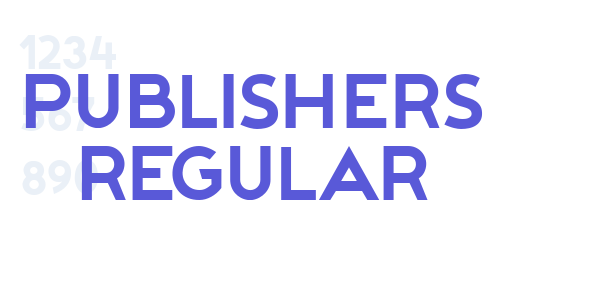 Publishers Regular font free