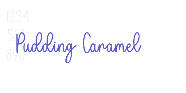 Pudding Caramel font free