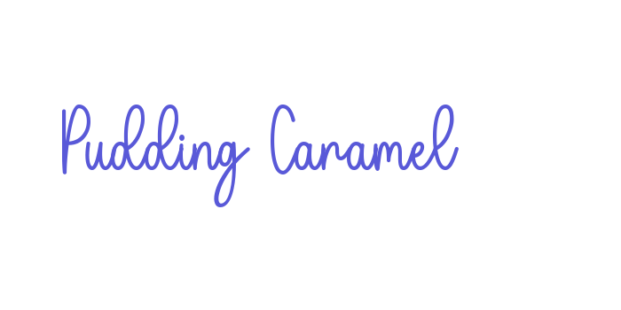 Pudding Caramel Font Download