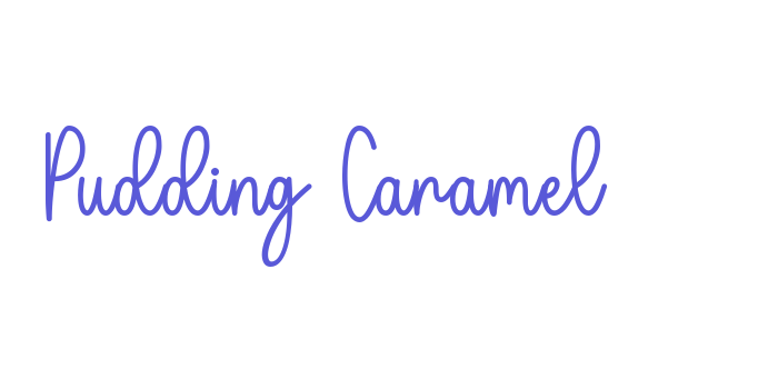 Pudding Caramel Font