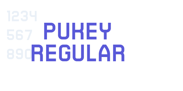 Pukey Regular font free