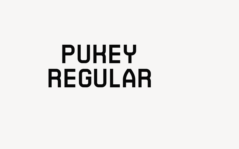 Pukey Regular Font