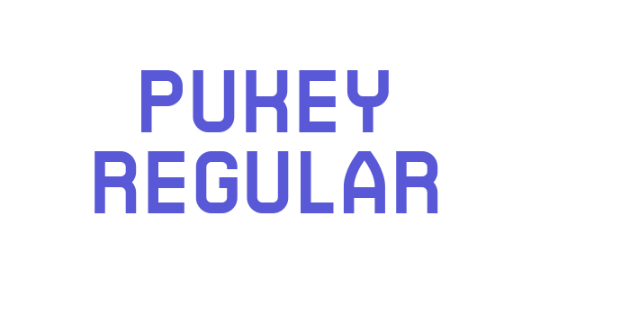 Pukey Regular Font