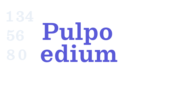 Pulpo Medium font free