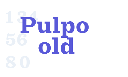 Pulpo Bold Font Download