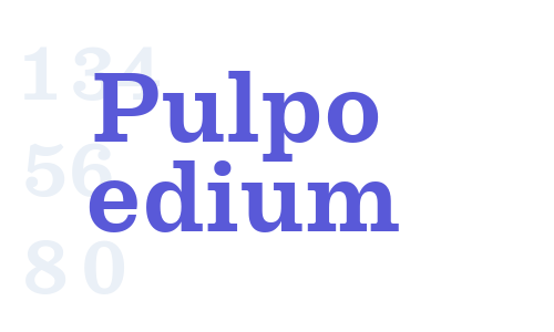 Pulpo Medium Font Download