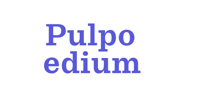 Pulpo Medium Font