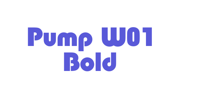 Pump W01 Bold Font Download