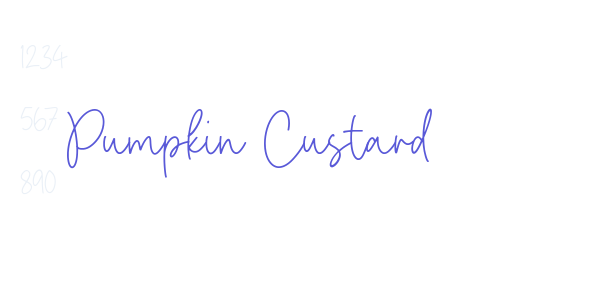 Pumpkin Custard font