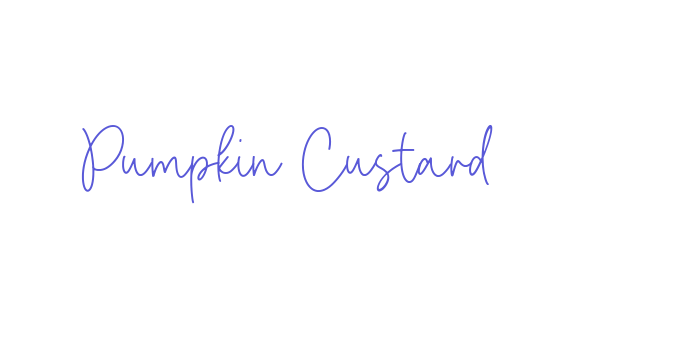 Pumpkin Custard Font Download