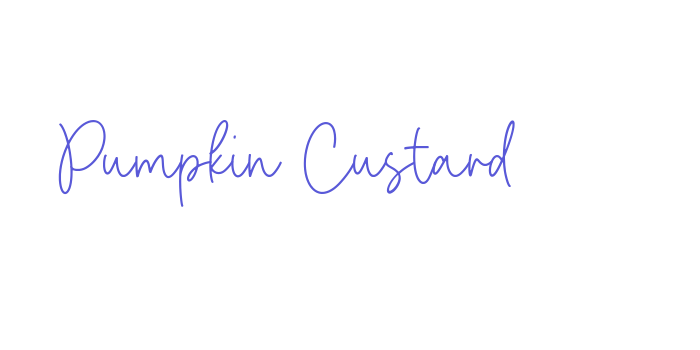 Pumpkin Custard Font