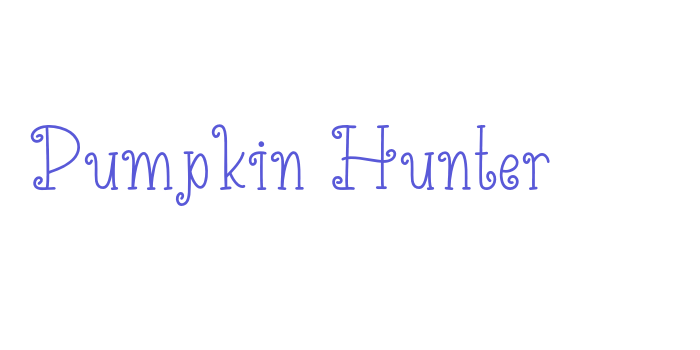 Pumpkin Hunter Font Download