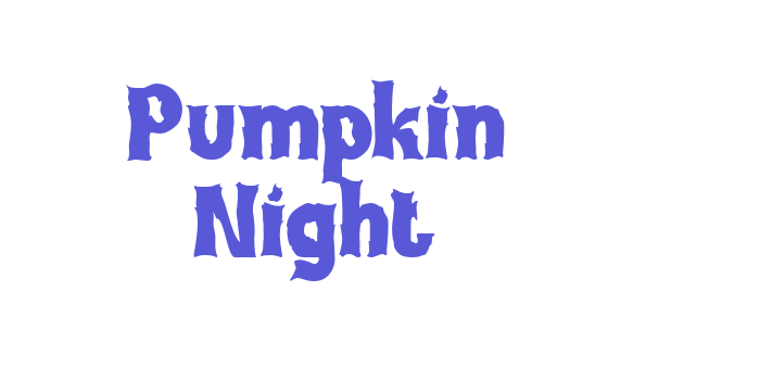 Pumpkin Night Font