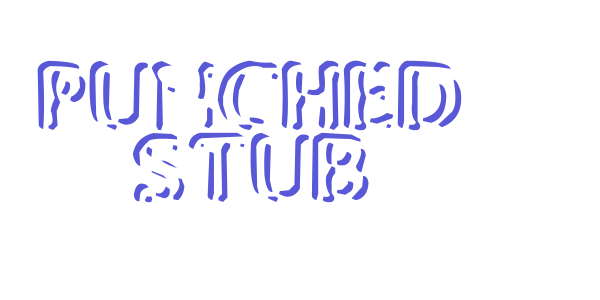 Punched Stub font free