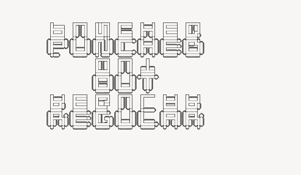 Punched Out Regular Font