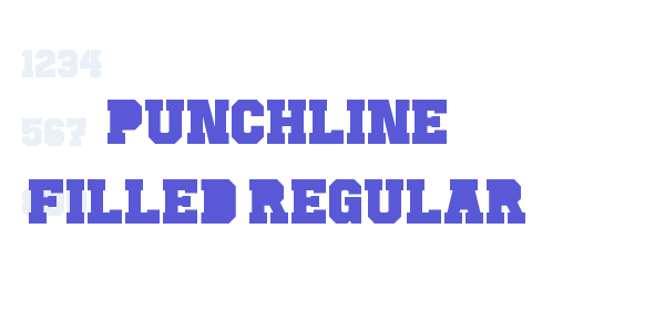 Punchline Filled Regular font