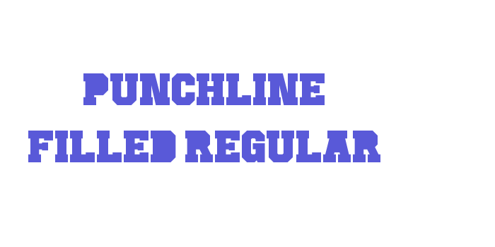 Punchline Filled Regular Font Download