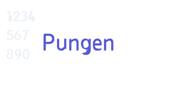 Pungen font free