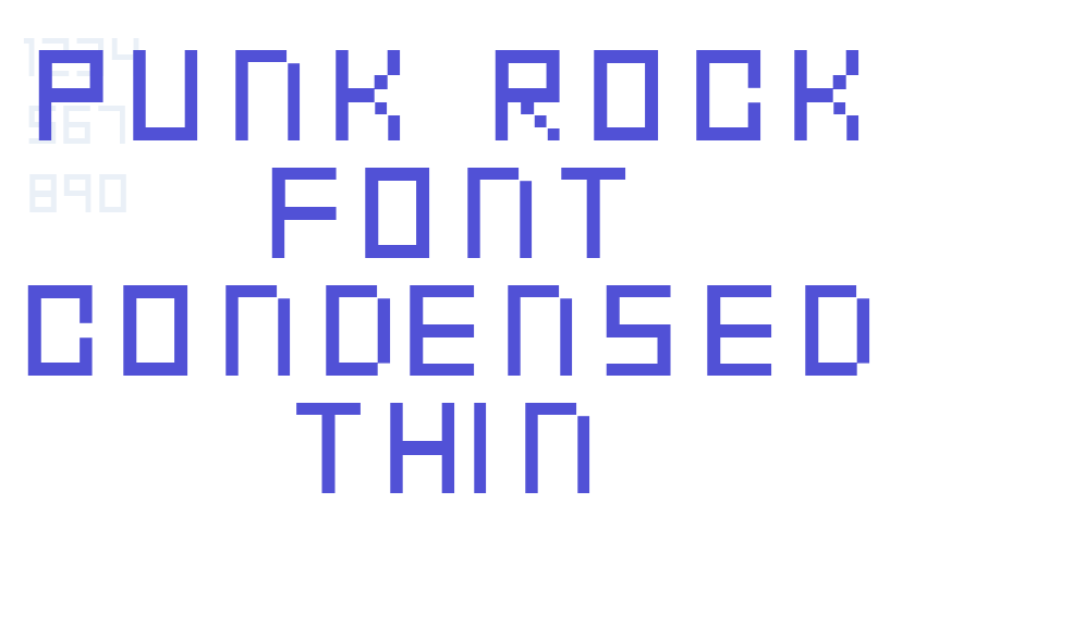 Punk Rock Font Condensed Thin-font-download