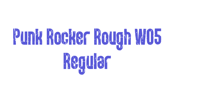 Punk Rocker Rough W05 Regular Font Download