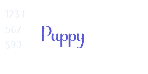 Puppy font free