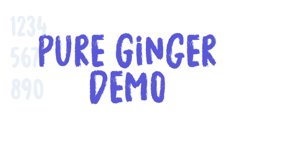 Pure Ginger Demo font