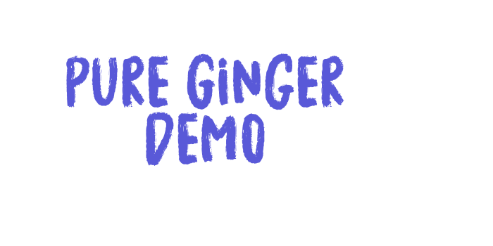 Pure Ginger Demo Font Download