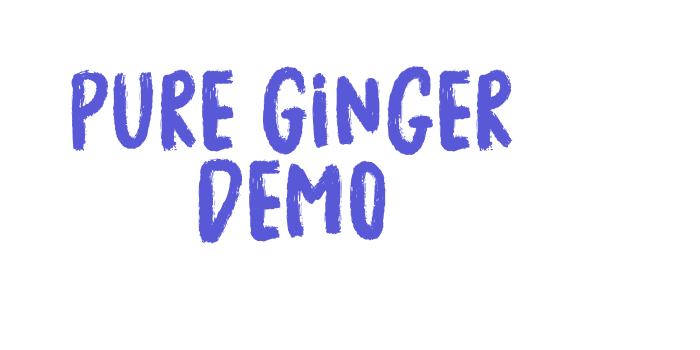 Pure Ginger Demo Font