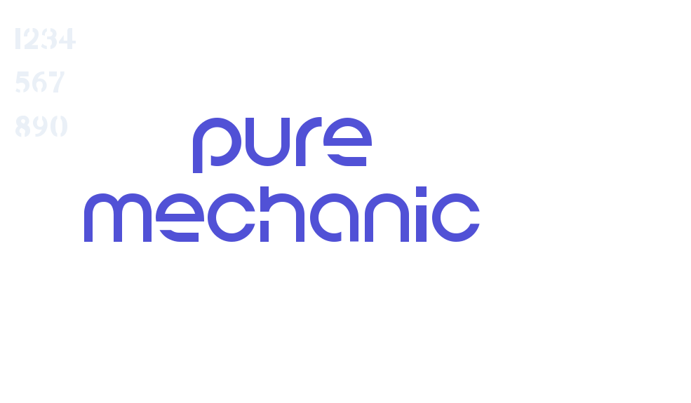 Pure Mechanic-font-download