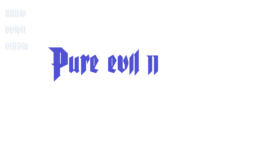 Pure evil 2-font-download