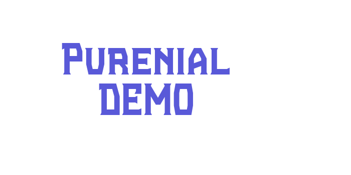 Purenial DEMO Font Download