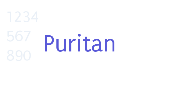 Puritan font free