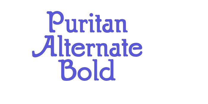 Puritan Alternate Bold Font Download