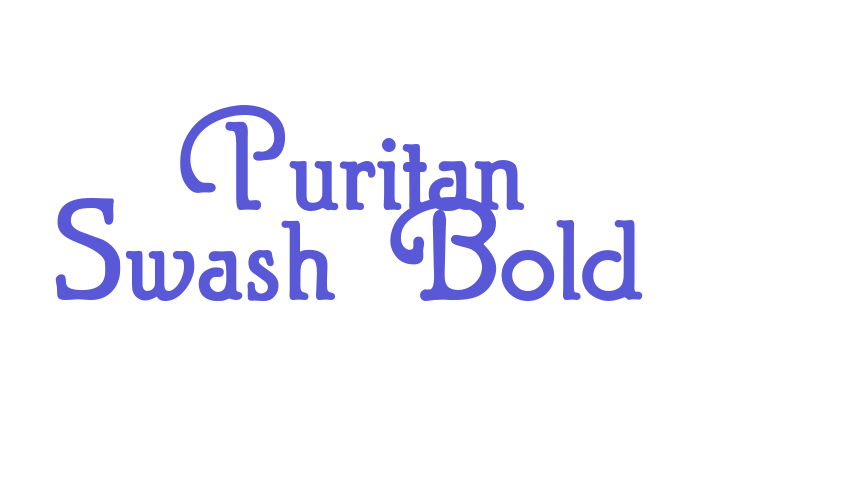 Puritan Swash Bold Font