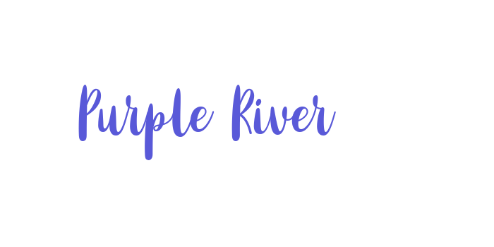 Purple River Font Download