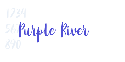 Purple River-font-download