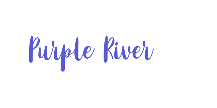 Purple River Font