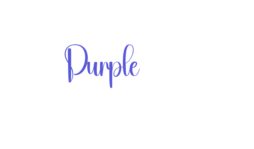 Purple Font