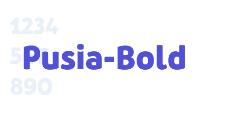 Pusia-Bold-font-download