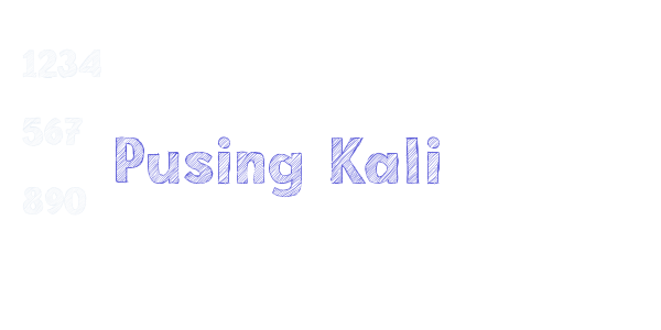 Pusing Kali font free