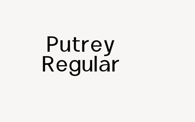 Putrey Regular Font