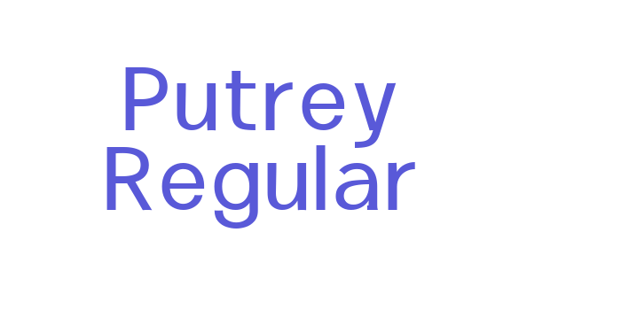 Putrey Regular Font