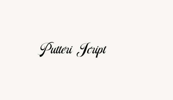 Putteri Script Font