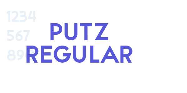 Putz Regular font