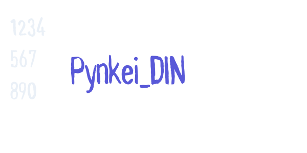 Pynkei_DIN font free