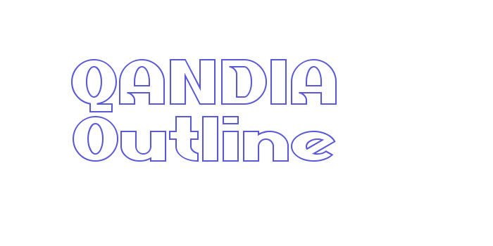 QANDIA Outline Font Download